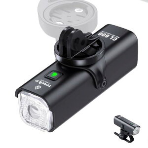 TOWILD CL600 ]ԃCg [d 600[ e2000mAh USB[d IPX6h yʏ^ 5[h [hoCN/NXoCN/qp] ݂艺Ή ԑs h Cg TCNOp