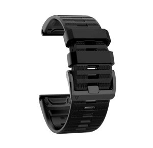 for GARMIN(ガーミン) Approach S70 47mm/S62 バンド 交換バンド シリコン ベルト 互換品 替えバンド 交換ベルト ストラップ アクセサリー (ブラック)