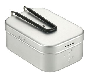 キャンピングムーン(CAMPING MOON) 極厚メスティン ラージ バリ取り不要 吹きこぼれ防止溝 湯切り穴 付き アウトドア 飯盒 キャンプ 防災 S-2013