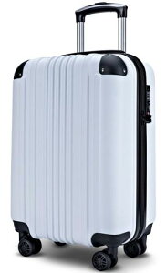 [Bargiotti] ABS�X�[�c�P�[�X �L�����[�o�b�O �L�����[�P�[�X ��e�� ���y�� TSA���b�N �_�u���L���X�^�[ �É� ���s �r�W�l�X�c (�z���C�g, Small)