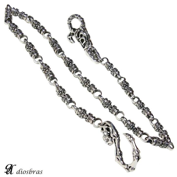 楽天市場】シルバーウォレットチェーン シルバー925 アラベスク ダガー  