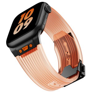 �A�b�v���E�H�b�` �o���h �x���g �N���A�@���� apple watch 49mm 44mm/45mm/42mm ULTRA �E���g�� �o���h �x���g ���o�[�o���h ���� RUBBER ������� �o�^�t���C�o�b�N�� �u���b�N�^�I�����W�^�x�[�W���^