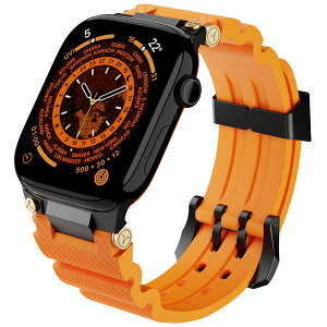 �A�b�v���E�H�b�` �o���h �x���g apple watch 44mm 45mm 46mm 49mm ULTRA �E���g�� �o���h �x���g ���o�[�o���h ���� RUBBER ������� �o�^�t���C�o�b�N�� �u���b�N�^�I�����W�^�x�[�W���^�z���C�g /�u��