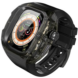 �y1�N�ۏ؁z�y�V�^�z�A�b�v���E�H�b�` �E���g�� ULTRA3/2/1 49mm �o���h �N���A ���� �|���J�[�{�l�[�g �{�^���J�� �X�e�����X �P�[�X�@�J�o�[ ��̌^ �o���h ���o�[ apple watch �����x���g �P�[�X