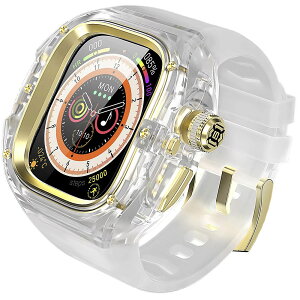 �y1�N�ۏ؁z�y�V�^�z�A�b�v���E�H�b�` �E���g�� ULTRA3/2/1 49mm �o���h �N���A ���� �|���J�[�{�l�[�g �{�^���J�� �X�e�����X �P�[�X�@�J�o�[ ��̌^ �o���h ���o�[ apple watch �����x���g �P�[�X