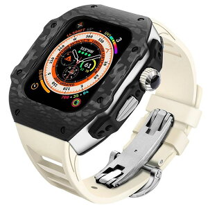 �yserise10/11�Ή��z�y1�N�ۏ؁z�A�b�v���E�H�b�` �E���g�� ULTRA 49mm 44mm 45mm 42mm 46mm �J�[�{���t�@�C�o�[ �o���h �X�e�����X �P�[�X �J�o�[ apple watch ��̌^ �o���h ���o�[ �����x���g �o���h ����