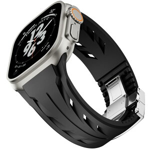 �A�b�v���E�H�b�` �o���h �x���g apple watch 49mm 44mm/45mm/46mm ULTRA �E���g�� �o���h �x���g ���o�[�o���h ���� RUBBER ������� �o�^�t���C�o�b�N�� �u���b�N�^�I�����W�^�x�[�W���^�z���C�g /�u��