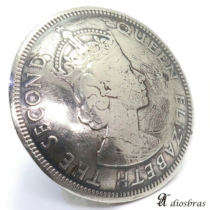 楽天市場】リアルコイン 1960年 香港コイン 1ドル硬貨 エリザベス2世 