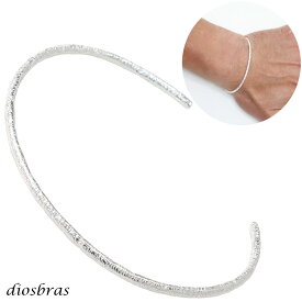 シルバーバングル シルバーアクセサリー フロスト プレーン シンプル シルバーアクセサリー メンズ シルバーバングル ブレスレット シルバー925 メンズ レディース アクセサリー プレゼントに人気