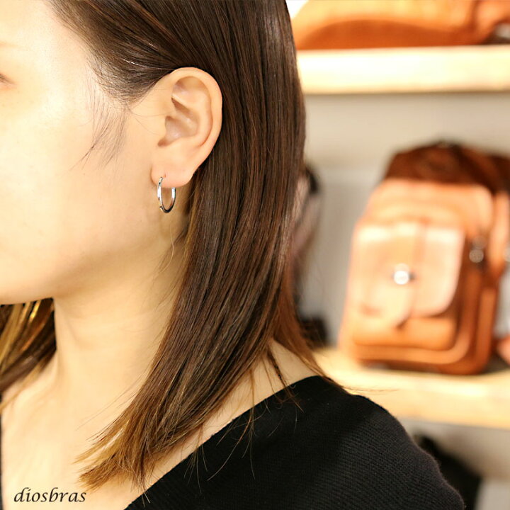 楽天市場 フープピアスシルバー９２５ K18 18k 18金 ポスト フープ ピアス リング ピアス 925 18金 リング ピアス メンズ レディース 激安ピアス イヤリング アクセサリー フープ 本物シルバー９２５ 片方ピアス メンズ レディース 鏡面 ミラー mm Diosbras ディオ