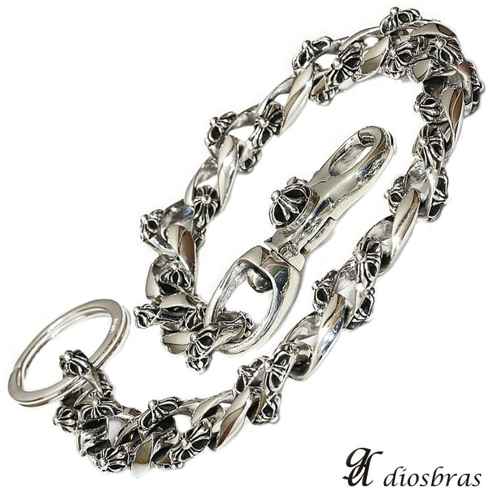 楽天市場】シルバーウォレットチェーン クロス 十字架 チェーン  