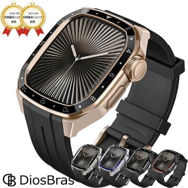 【1年保証】アップルウォッチ ウルトラ 46mm バンド メタル ケース スポーツモデル　プロフェッショナルモデル　カバー 一体型 バンド ラバー apple watch 高級ベルト ケースバンド メンズ ベルト メタル素材 一体型 おしゃれ 腕時計 Series4/5/6/7/8/9/10/11/SE