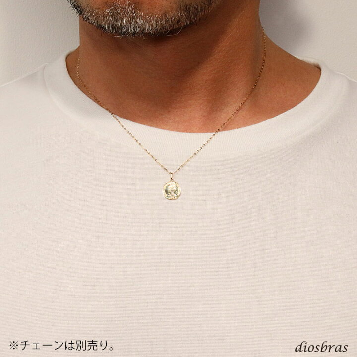 楽天市場】コイン ペンダント k18 10mm トップのみ 単品 クイーン  