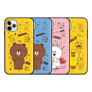 y݌ɏzCtY ObY iPhone11 iPhone 11 pro P[X w ی op[^ 2d\ J[h iPhoneXR iPhoneXS X}zP[X Line Friends PenSketch Card Case iPhoneP[X ACtH Jo[ L