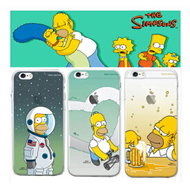 【】 iPhoneSE3 SE2 iPhone6S iPhone8 Plus 背面 薄型 クリアケース iPhone7 Plus スマホケース 並行輸入 韓国 かわいい シンプソンズ Simpsons バート リサ ホーマー マギー カバー オシャレ プレゼント