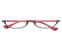 アンダーリム 逆ナイロール（メタルフレーム） メガネ 度付き/度なし/伊達メガネ オーバル　ゴールド　メガネセット　EC002-MG【金子眼鏡】【薄型レンズ付】【ケース付】