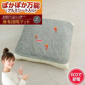 アルミシート 座布団 クッション用 あったか保温シート 防災 厚手 防災グッズ 座布団と座布団カバーの間に入れてアルミシートが体温の反射熱であったか アルミ ブランケット ひざ掛け スタジアム観戦や外出時に大活躍 保温 カサカサ音がしなく防災にも◎