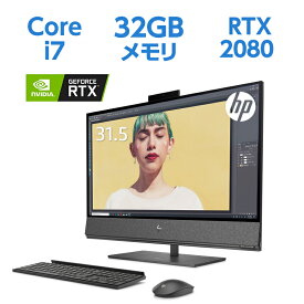 Core i7 32GBメモリ 512GB PCIe SSD + 2TB HDD RTX 2080 Super with Max-Q 32型 UHD タッチ液晶 4K HP ENVY All-in-One 32（型番：140B7AA-AAAB）オールインワンパソコン デスクトップパソコン 液晶一体型 パソコン Office付き 新品