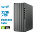 RTX 2060 Super Core i7 32GBメモリ 512GB SSD PCIe規格 + 2TB HDD HP ENVY Desktop TE01（型番：9AQ46AA-AAAK） ゲーミングPC クリエイター 動画 編集 高性能 デスクトップパソコン Office付き 新品