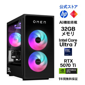 yE[J[́EzQ[~O PC fXNgbv p\R OMEN by HP 35L Windows11 Ce Ultra 7 32GB/64GB 2TB NVIDIA GeForce RTX 5070Ti (^ԁFB9FL1PA/B9FL3PA/B9FL2PA/B9FL5PA)