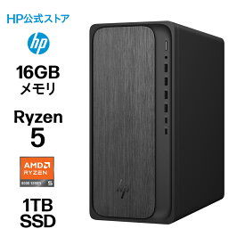【公式・メーカー直販・送料無料】【短納期】デスクトップパソコン office付き 新品 HP OmniDesk M02-0010jp Windows11 Ryzen 5 8500G 16GB 1TB マウス・キーボード付き 1年保証 (型番：B87KYPA)