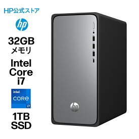 【公式・メーカー直販・送料無料】【短納期】デスクトップパソコン office付き 新品 HP OmniDesk M02-0001jp Windows11 インテル Core i7 プロセッサー 32GB 1TB マウス・キーボード付き 1年保証 (型番：B87KXPA)