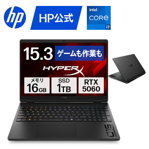 �yHP�����z�Q�[�~���O PC �m�[�g�p�\�R�� �V�i HyperX OMEN 15-ga 15.3�C���` �C���e�� Core i7-14650HX �v���Z�b�T�[ 16GB 1TB RTX 5060 Laptop 180Hz 1�N�ۏ� �]���s�� (�^��:E0DX2PA)