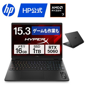 �yHP�����z�Q�[�~���O PC �m�[�g�p�\�R�� �V�i ���� HyperX OMEN 15-gb 15.3�C���` AMD Ryzen 7 8745HX 16GB 1TB RTX 5060 Laptop 180Hz 1�N�ۏ� �]���s�� (�^��:E0DX4PA)