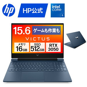 �yHP�����z�Q�[�~���O PC �m�[�g�p�\�R�� �V�i HP Victus by HP 15-fa 15.6�C���` Windows11 �C���e�� Core 5 205H �v���Z�b�T�[ 16GB 512GB RTX 3050 Laptop 144Hz IPS 1�N�ۏ� �]���s�� (�^��:E4GD5PA)