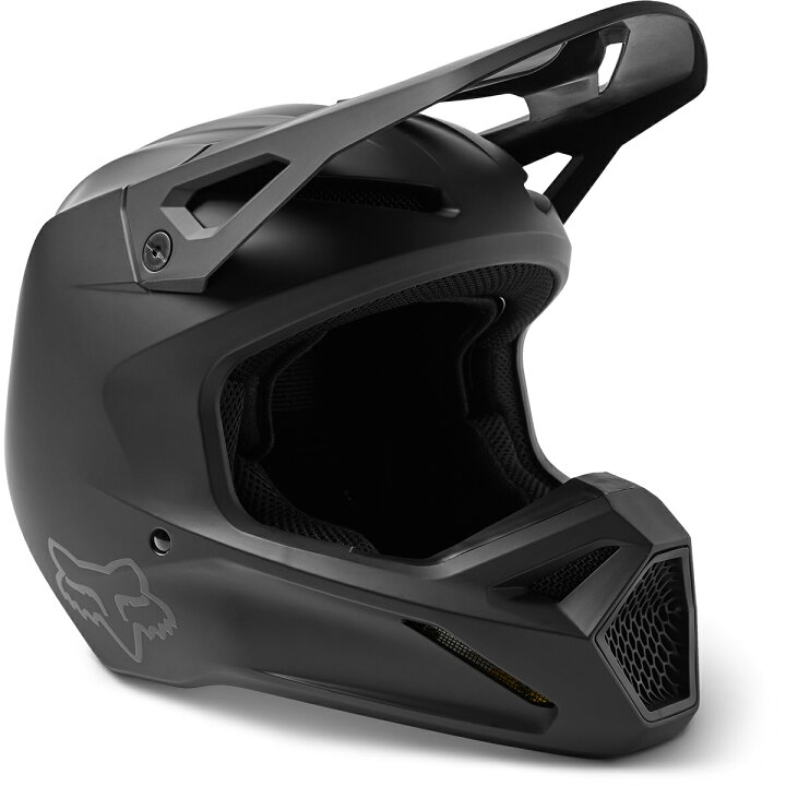 楽天市場】FOX MX ユース V1 ヘルメット YLサイズ マットブラック (SG 