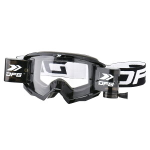 DFG スピードゴーグル ロールオフ ブラック オフロード モトクロス バイク DG1314-0100