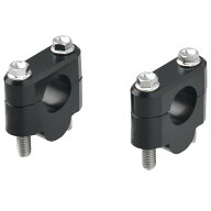 ZETA バーライズキット 19mmアップ ブラック スタンダード径(22.2mm)ハンドルバー用 ポジション変更 乗車…