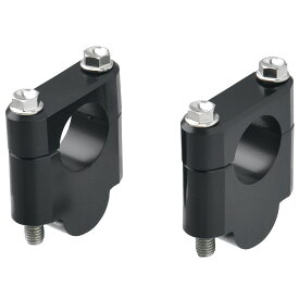 ZETA バーライズキット 30mmアップ ブラック 大径(28.6mm)ハンドルバー用 ポジション変更 乗車姿勢 アップライト ロングツーリング ダートフリーク Dirtfreak 品番:F4620/メーカー品番:ZE53-02301