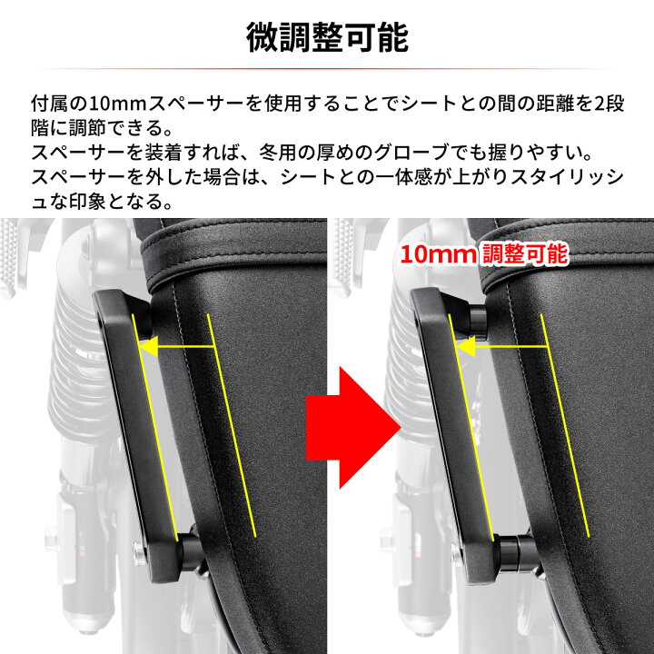 楽天市場】ZETA CL250/500 23 グラブバー 左右セット タンデムバー 取 