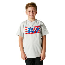 FOX ユース(子供用) ロート フラッグ Tシャツ YLサイズ ライトグレー 29202-097-YL