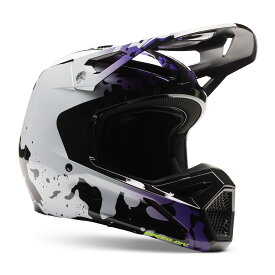 FOX MX V1 ヘルメット モーフィック L(頭囲59-60cm) ブラック/ホワイト (SG/PSC取得済み) 30441-018-L