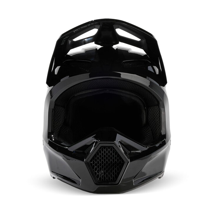 楽天市場】FOX MX V1ヘルメット ソリッド S(頭囲55-56cm) ブラック 