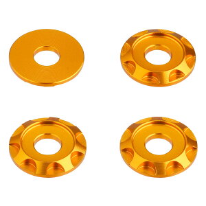 DRC アルミスペーサー Type01 M6/外径18mm 4個入り ゴールド D58-57-131