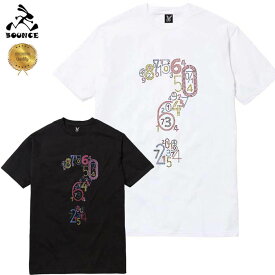 BOUNCE バウンス Question mark ラインストーンロゴ PREMIUM 半袖 綿100% メンズTシャツ トップス かっこいい おしゃれ 人気 ブランド 大きい ビッグサイズ ストリート系 ITALY