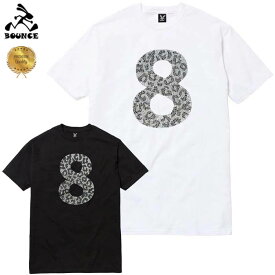 BOUNCE バウンス leopard number8 レオパード柄 8番 ラインストーンロゴ PREMIUM 半袖 綿100% メンズTシャツ トップス かっこいい おしゃれ 人気 ブランド 大きい ビッグサイズ ストリート系 ITALY