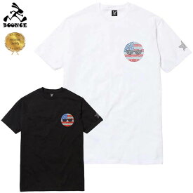 BOUNCE バウンス USA マルイ アメリカ ラインストーンロゴ PREMIUM 半袖 綿100% メンズTシャツ トップス かっこいい おしゃれ 人気 ブランド 大きい ビッグサイズ ストリート系 ITALY