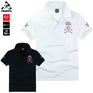 BOUNCE バウンス pink star skull ピンク ホシ ドクロ ラインストーンロゴ コットンポロシャツ 半袖 コッ…