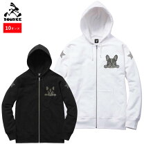 USUALIS ウザリス 総柄 フルジップパーカー sizeM ホワイト - メルカリ