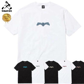 BOUNCE バウンス naka Dracula 中 ドラキュラ ラインストーンロゴ PREMIUM 半袖 綿100% メンズTシャツ トップス かっこいい おしゃれ 人気 ブランド 大きい ビッグサイズ ストリート系 ITALY