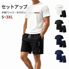 半袖 男性 スポーツウェア ハーフパンツ ショートパンツ メンズ Tシャツショートパンツセット スポーツ 半ズボン セットアップ 夏 短パン 2点セット セットアップ 夏物 夏服 上下セット paris クルーネック 無地 ルームウェア カジュアル 部屋着