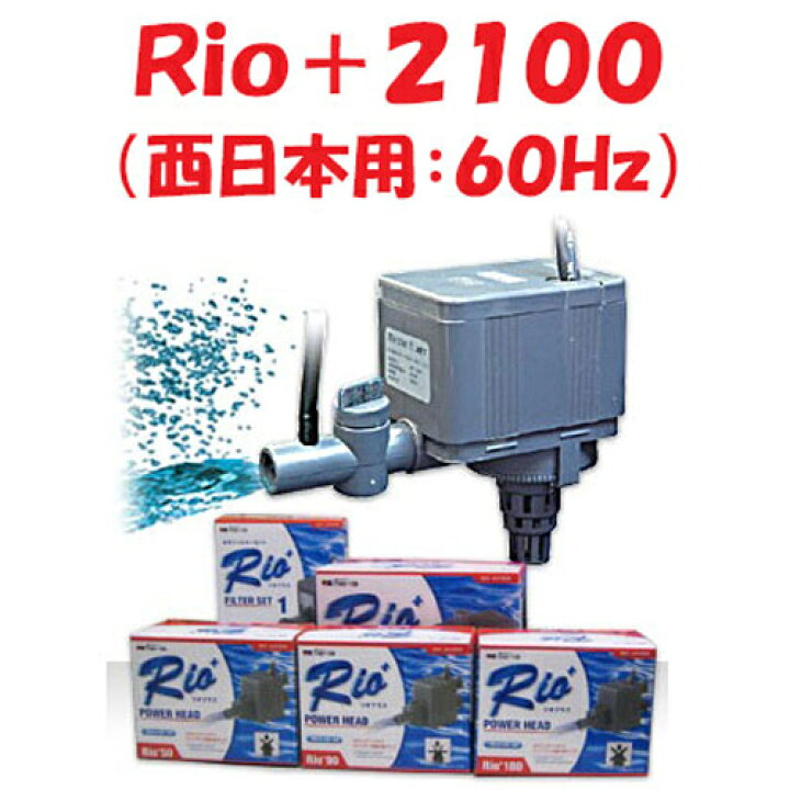 楽天市場】カミハタ Rio+2100 (西日本用:60Hz) 水中ポンプ リオプラス 