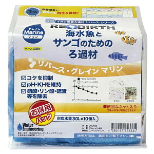 お徳用 ウォーターエンジニアリング リバース グレイン マリン 2000cc 海水 ろ材 水質調整