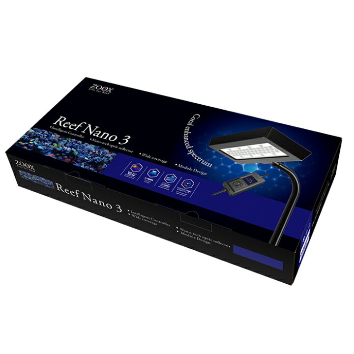 楽天市場】【新商品】 ZOOX リーフナノ3 LED照明 30~60cm水槽用 海水魚 