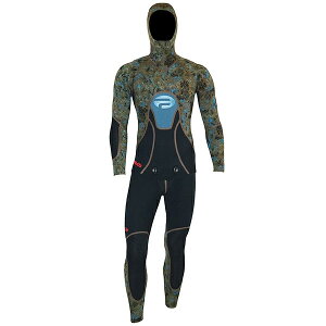 Pinnacle ピナクル 5mm スピアフィッシング用 ウェットスーツ ロングジョン ジャケット 2ピース スキンダイビング 素潜り 5ミリ 裏面スキン プロフェッショナル Elude エルード ウエットスーツ メ