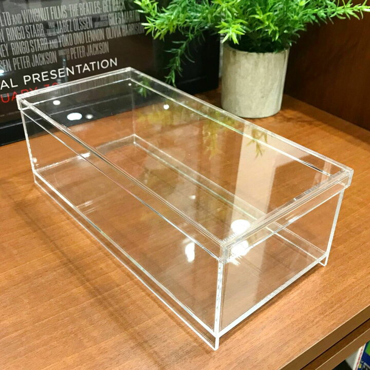 楽天市場】【カセットテープ収納ケース + フタ セット アクリル 